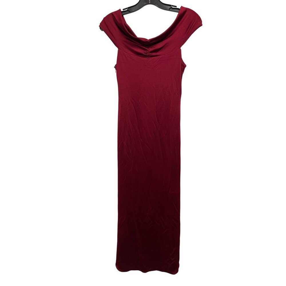Cushnie Et Ochs $1495 Everly Off Shoulder Slinky Cutout Midi Dress Red Sz 8 NWT - Picture 8 of 10